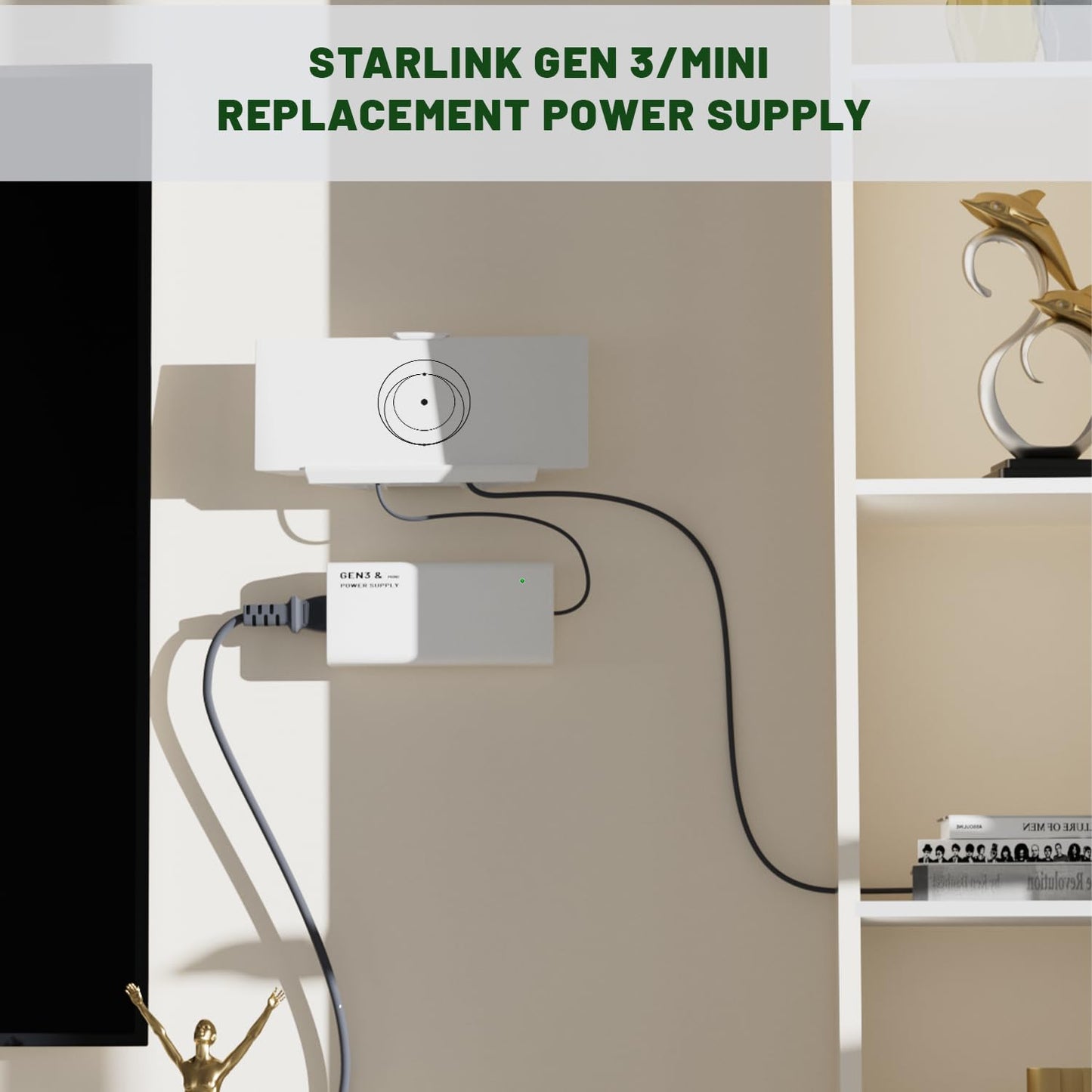 48V Power Supply Adapter for Starlink Gen 3 & Mini view 7