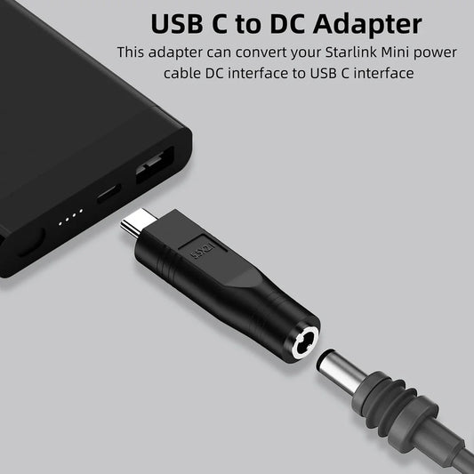 USB-C to DC Adapter Cable for Starlink Mini