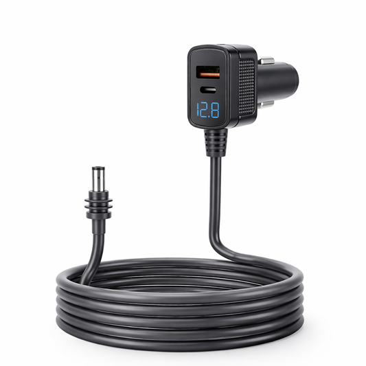 Starlink Mini Car Charger Cable Digital Display 3-in-1 view 2