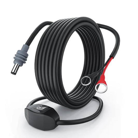 Three-meter DC power cable arranged for a short Starlink Mini power route