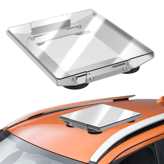 Magnetic Starlink Mini mount positioned for inspection on a compatible metal surface