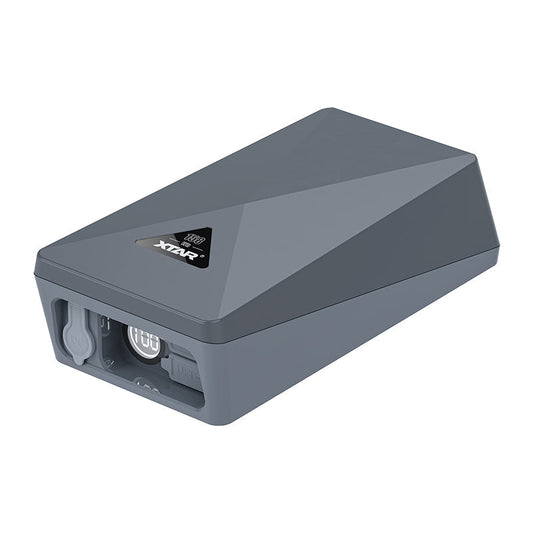 Portable battery ready for a measured Starlink Mini solar charging test