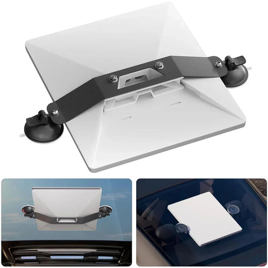 Lightweight removable mount for a permitted temporary Starlink Mini balcony or patio setup