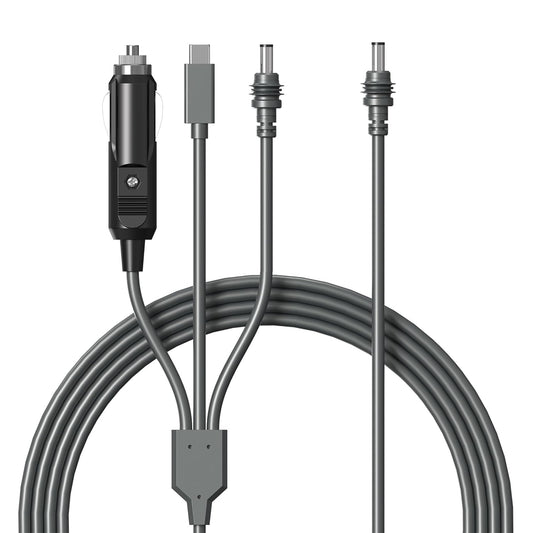 Vehicle power adapter arranged for a Starlink Mini van travel power setup