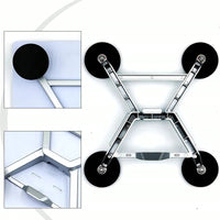 Close-up construction details of the four-point magnetic Starlink Mini V4 mount