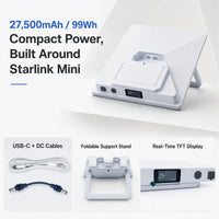 AeroLinkGear LinkDock 99Wh Snap-On Battery Stand for Starlink Mini