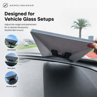 AerolinkGear Starlink Mini Glass Dock | Adjustable Dual-Cup Vehicle Mount