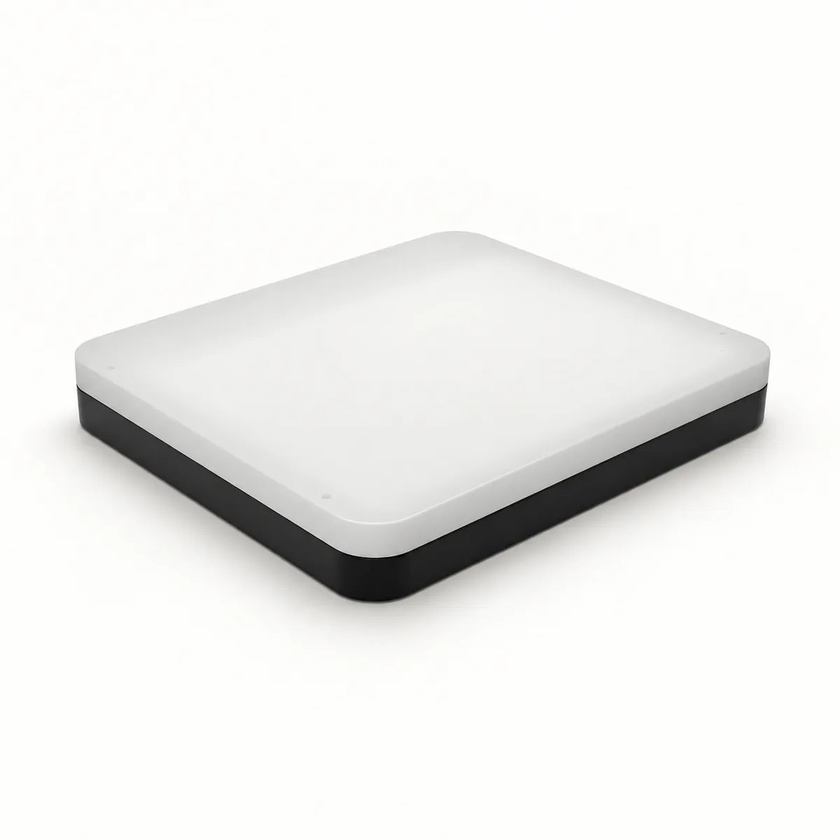 White AeroLinkGear protective case for Starlink Mini shown at a three-quarter angle on a white studio background.
