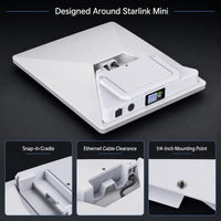 AeroLinkGear LinkDock 99Wh Snap-On Battery Stand for Starlink Mini