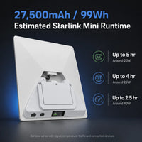 AeroLinkGear LinkDock 99Wh Snap-On Battery Stand for Starlink Mini
