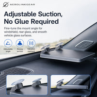 AerolinkGear Starlink Mini Glass Dock | Adjustable Dual-Cup Vehicle Mount