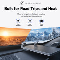 AerolinkGear Starlink Mini Glass Dock | Adjustable Dual-Cup Vehicle Mount