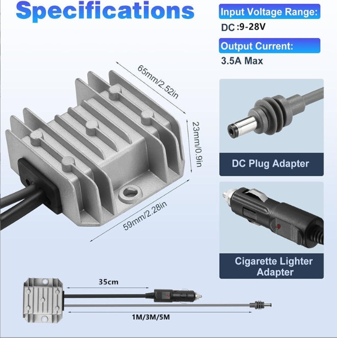 AerolinkGear Vehicle Power Adapter 30V for Starlink Mini view 9