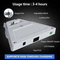 A18 battery base angled view with adjustable Starlink Mini support