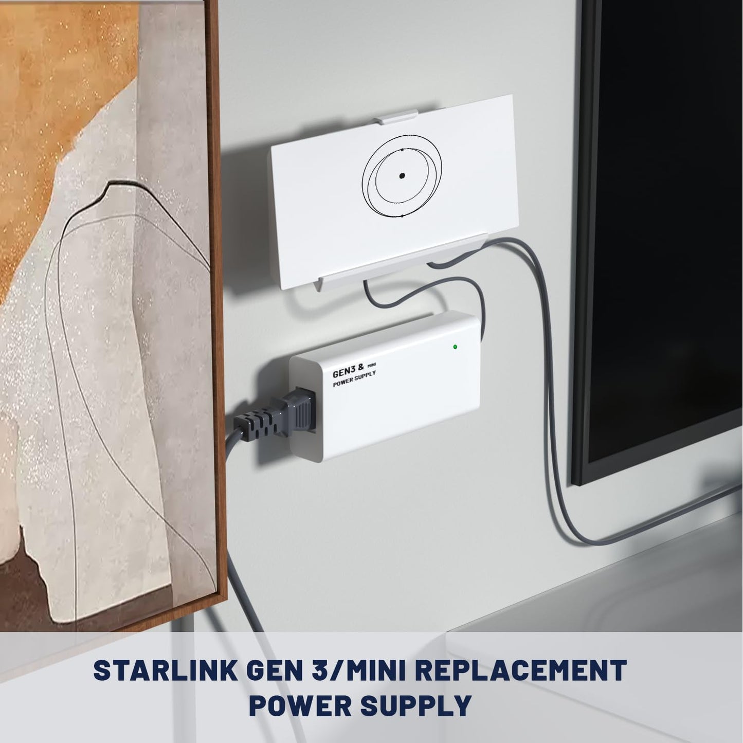 48V Power Supply Adapter for Starlink Gen 3 & Mini