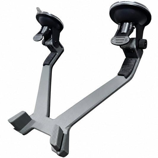 Starlink Mini windshield suction cup mount base with dual locking cups for vehicles