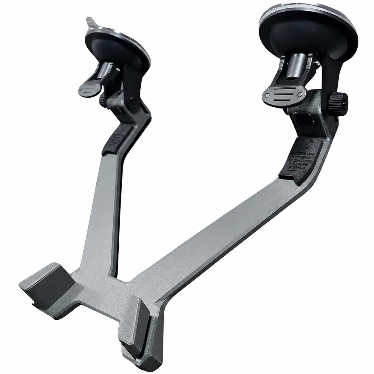Starlink Mini windshield suction cup mount base with dual locking cups for vehicles