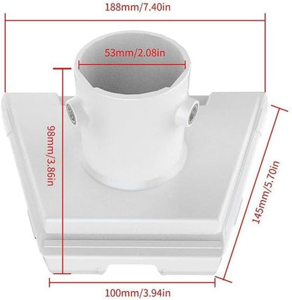 Stainless Steel Roof Mount for Starlink Pivot Tube view 3