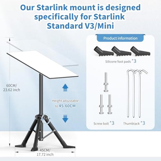 Adjustable Tripod Mount for Starlink Gen 3 Outdoor v2