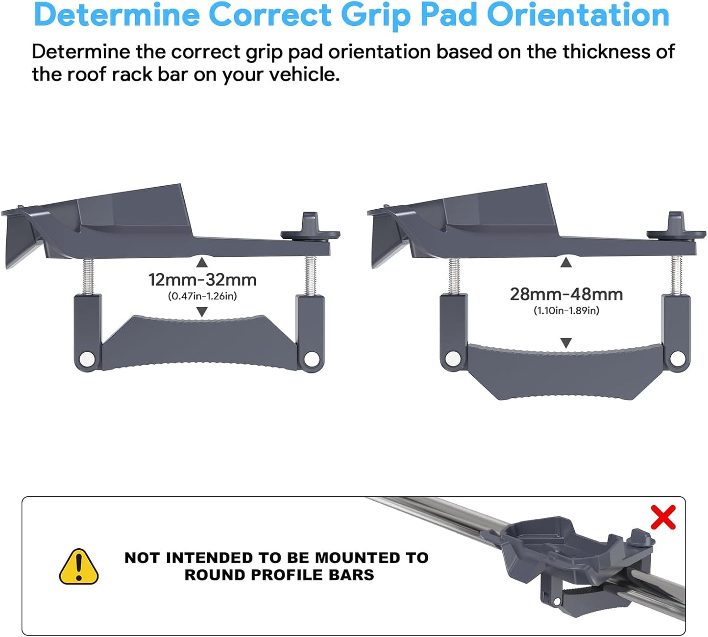 Starlink Mini Starlink Mini Roof Rack Mount, 0.47''-1.89'' view 3