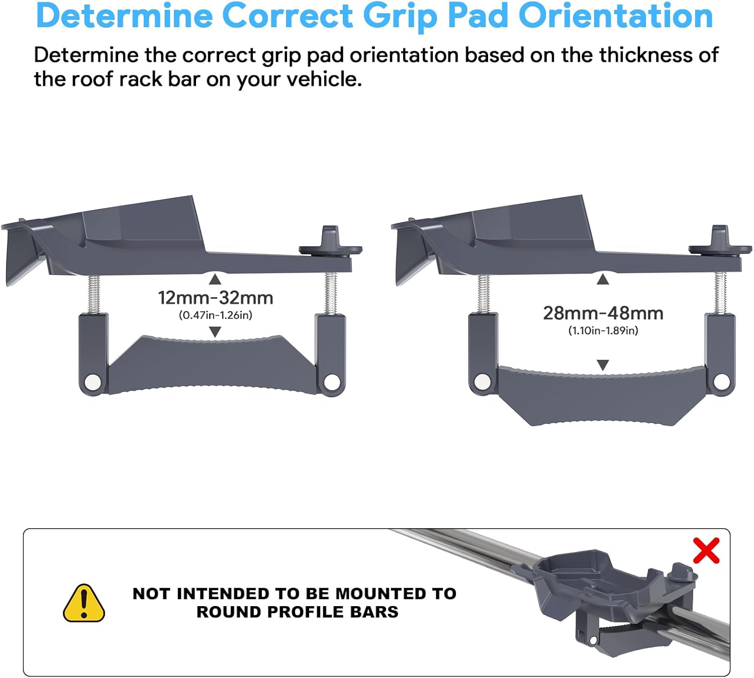 Starlink Mini Starlink Mini Roof Rack Mount, 0.47''-1.89'' view 3