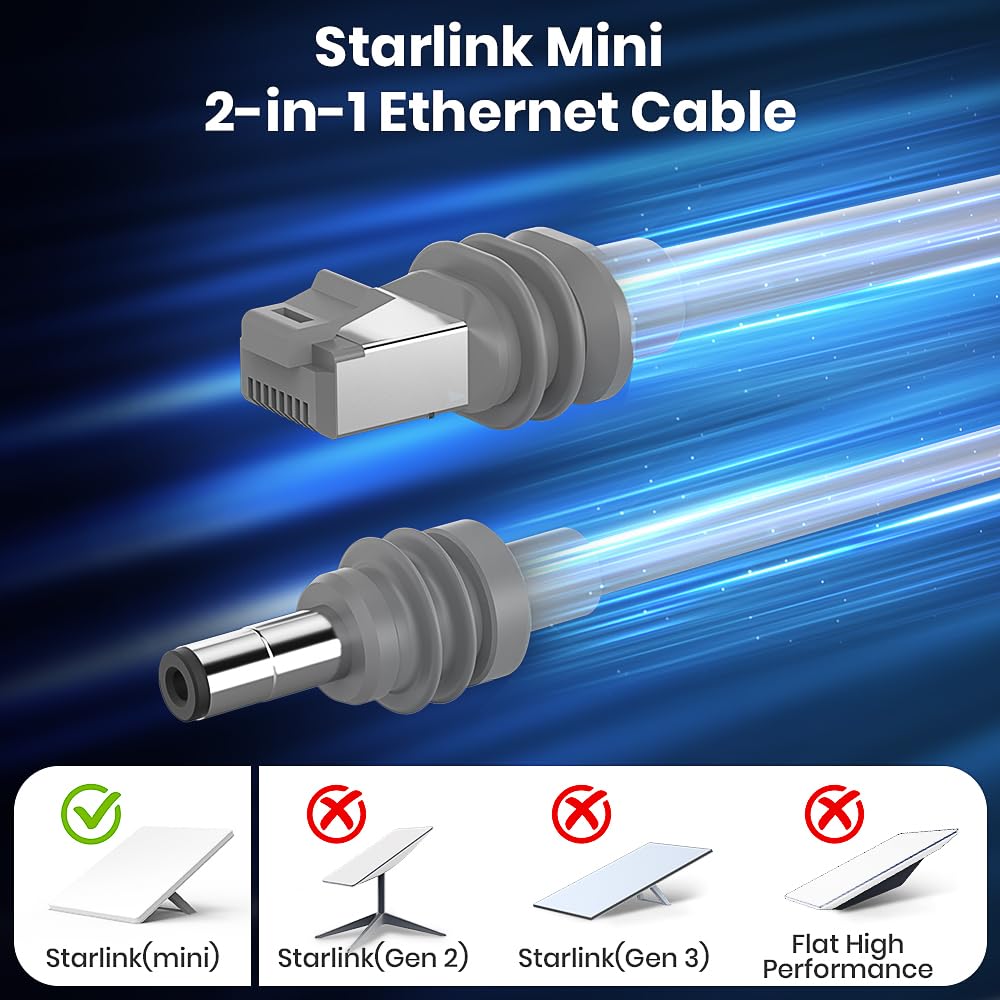 Starlink Mini DC Power Cable Replacement v2 view 2