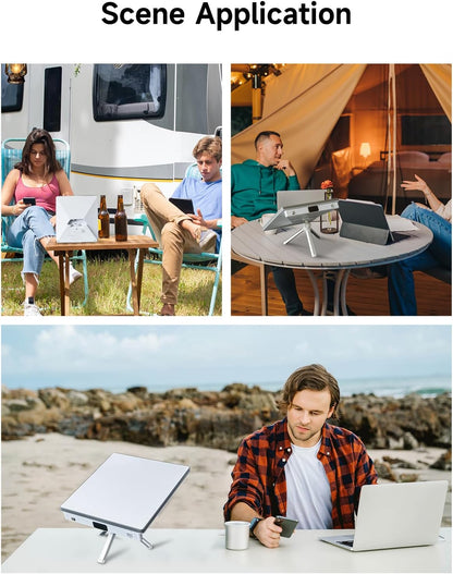 Starlink Mini 99Wh Power Bank in Use – Powering Off-Grid Internet at Campsite