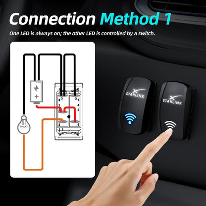 Waterproof Rocker Switch for Starlink Mini & Gen 1-3 view 4