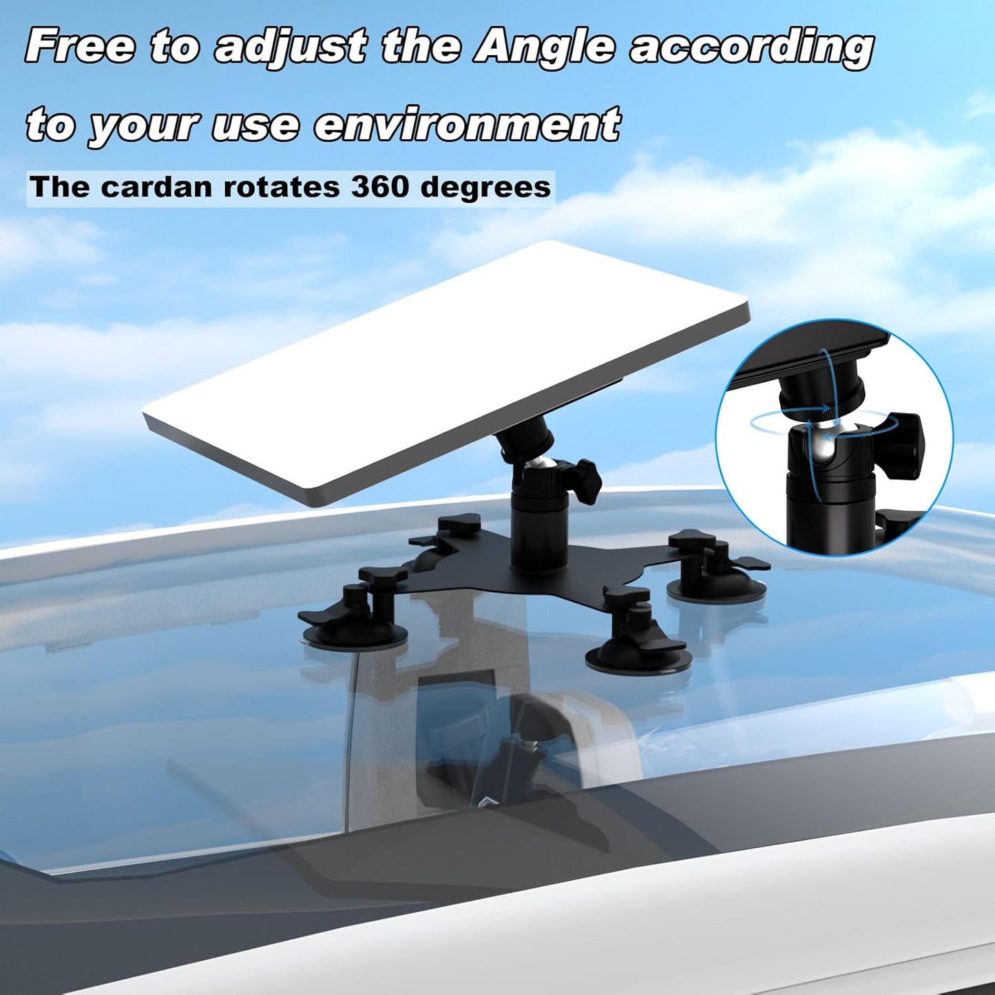 Starlink Mini Heavy-Duty Suction Mount Roof Sunroof view 3