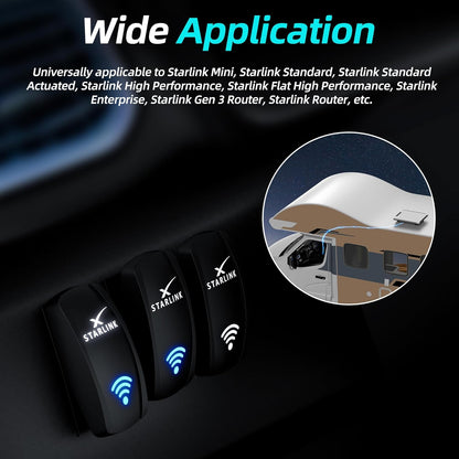Waterproof Rocker Switch for Starlink Mini & Gen 1-3 view 6
