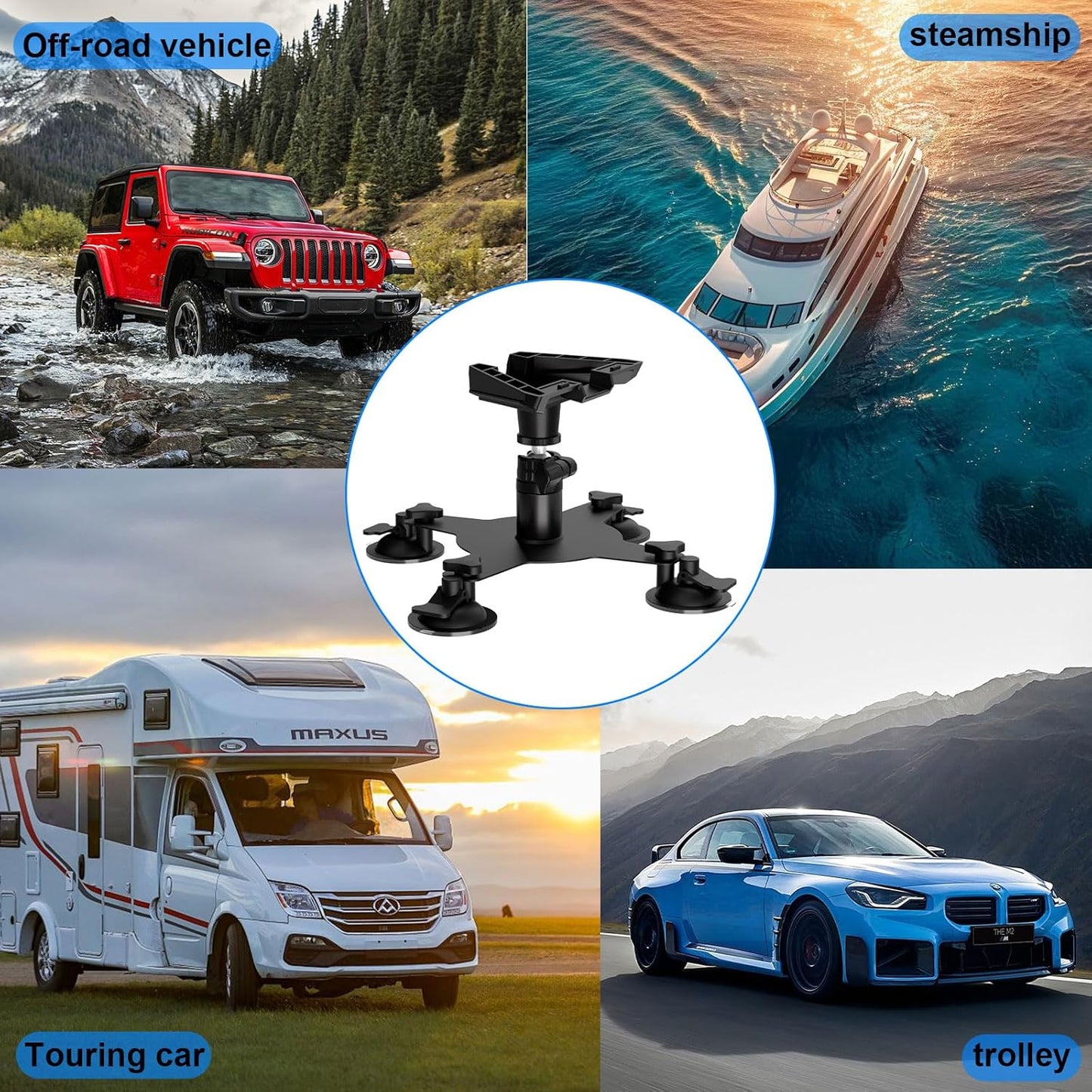 Starlink Mini Heavy-Duty Suction Mount Roof Sunroof view 2