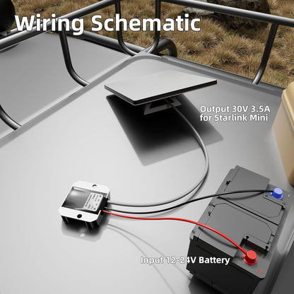Starlink Mini 12V Car Adapter to 30V Boost Converter