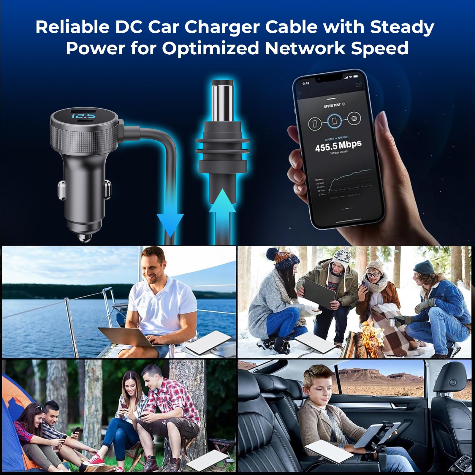 Starlink Mini 3-in-1 Cable USB-C Car Charger DC view 6