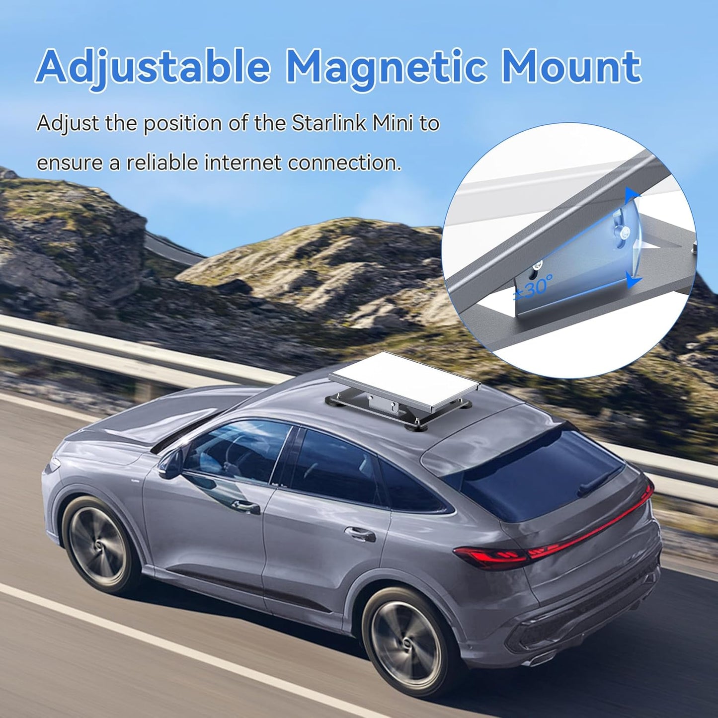 Starlink Mini Carbon Steel Mount 220lbs Magnet Base view 5