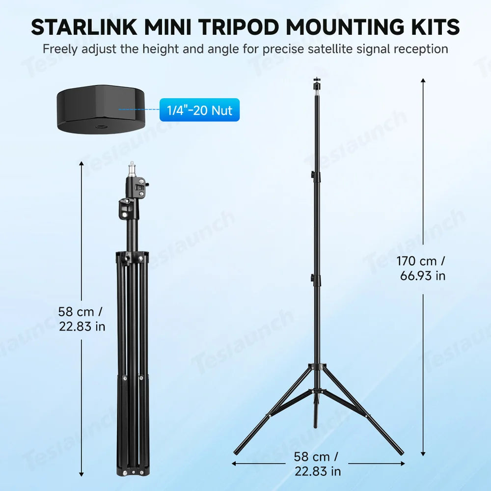Starlink Mini Clamp Mount Kit Adjustable Aluminum view 4