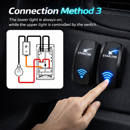 AerolinkGear Rocker Power Switch 12V for Starlink Mini view 6