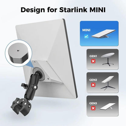 AerolinkGear Starlink Mini Mount - 360 Degree Adjustable Angle for Optimal Signal