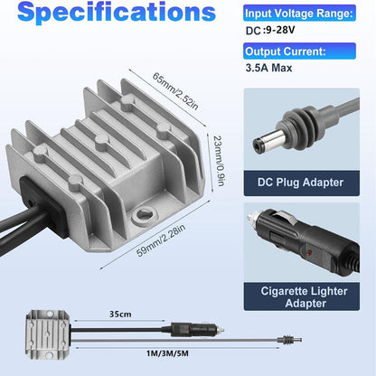 AerolinkGear DC Power Converter 12V for Starlink Mini view 2