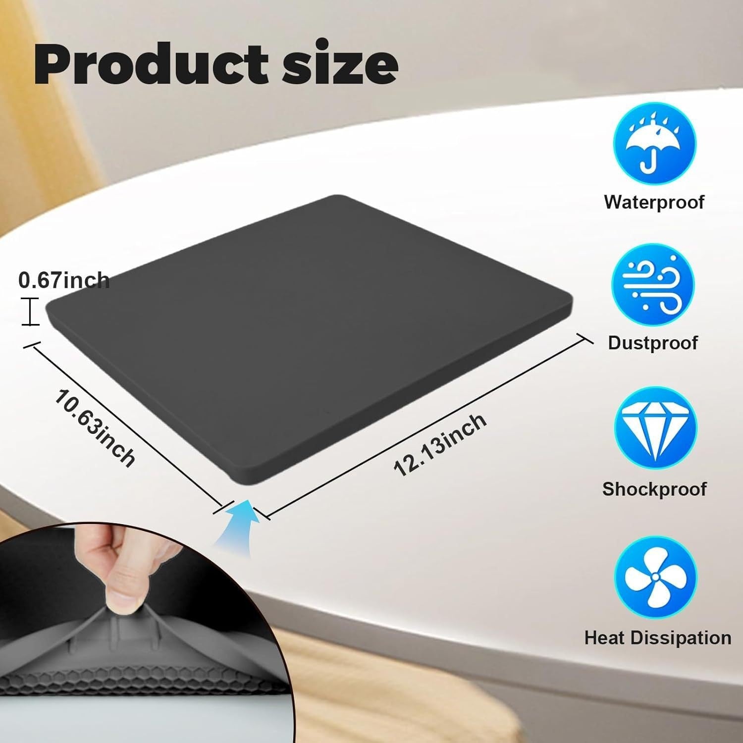 Starlink Mini Silicone Protective Case Waterproof view 2