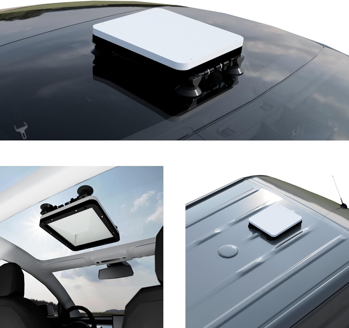 AerolinkGear Asign Starlink Vehicle Roof & Interior Mount - Ultra-Durable Suction System for RVs, Campers, Trucks & Cars
