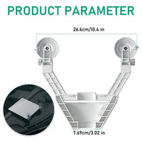 Dual suction cup mount use cases for vehicles, motorhomes, boats, and homes