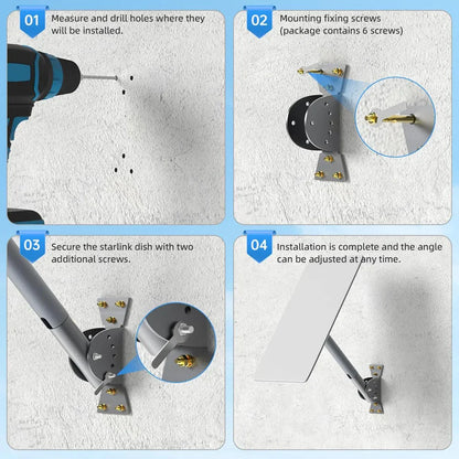 Adjustable Roof Pole Mount for Starlink Gen 2 view 6