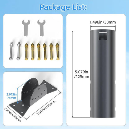 Adjustable Roof Pole Mount for Starlink Gen 2 view 4