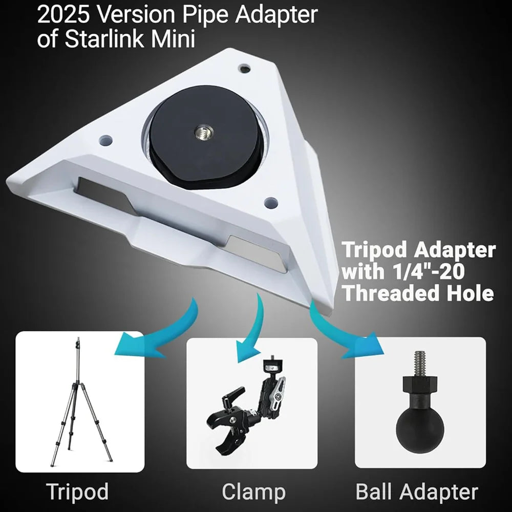 Starlink Mini Tripod Adapter 1/4" & 3/8" Thread v2 view 3