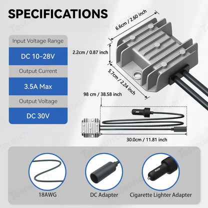 10-28V to 30V DC Adapter for Starlink Mini Car Power view 5