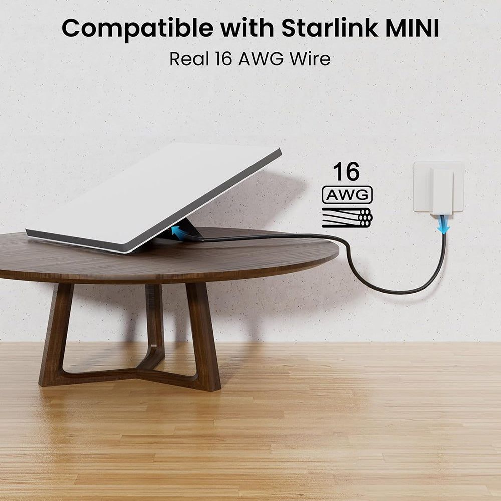 16AWG Replacement DC Power Cable for Starlink Mini view 2