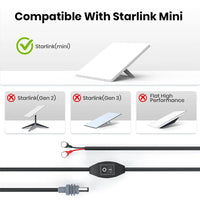 Starlink Mini DC Cable with Switch 10FT O-Ring view 6