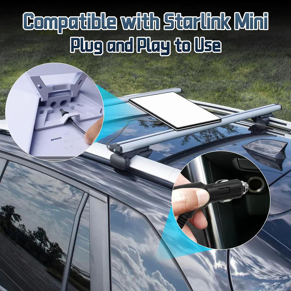 Starlink Mini Car Charger DC Cable with Switch 12V view 3