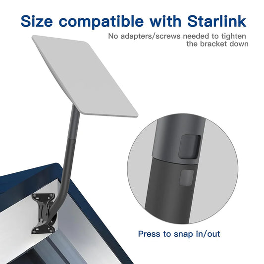 Adjustable Roof Wall Mount for Starlink Gen 2 view 2