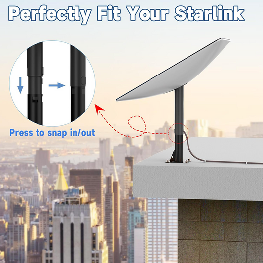 Carbon Steel Roof Mount for Starlink Gen 2 Heavy Duty view 2
